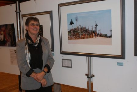 Englischlehrerin Marija Dambriūnas-Schmidt präsentiert ihre Fotos in Bürstadt